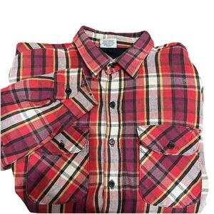 Vintage Five Brother Shirt Mens XL Plaid Quilted Flannel Jacket Made USA‎ 90s